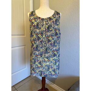 NWOT Cabi Floral Positano Layered Tank Top - Size L - 5041